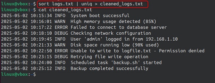 uniq Command in Linux1