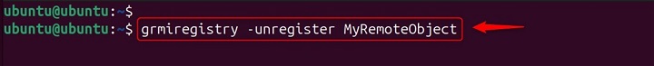 Unregistering Remote Objects Using grmiregistry