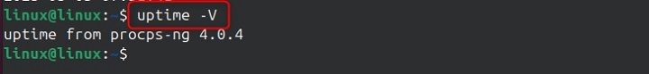 uptime Command in Linux4