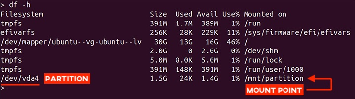 Using delpart Command in Linux 3