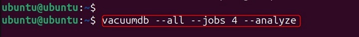 vacuumdb Command in Linux7