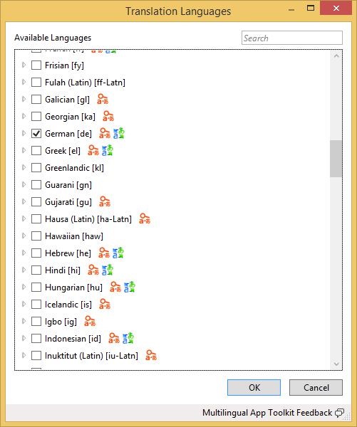 Localization Translation Languages